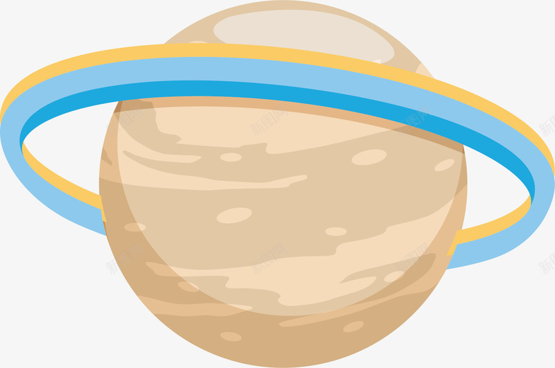 压缩的卡通风格土星环png免抠素材_88icon https://88icon.com 压缩 圆形 圆形星球 土星环 手绘风格 星球环 矢量土星环