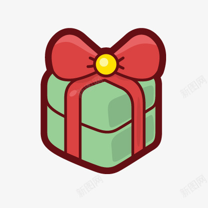 圣诞节圣诞礼物盒卡通插画手绘png免抠素材_88icon https://88icon.com 卡通 圣诞礼物盒 圣诞节 手绘 插画