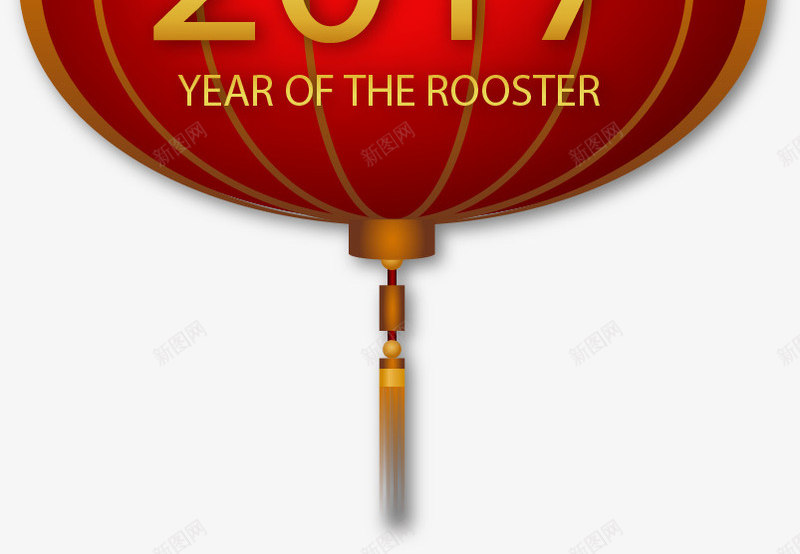手绘2017中国年png免抠素材_88icon https://88icon.com 2017 中国风 手绘 新年 春节 灯笼 金鸡