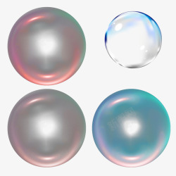 气泡泡泡彩色五彩透明S001素材