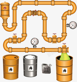 工业管道矢量图素材