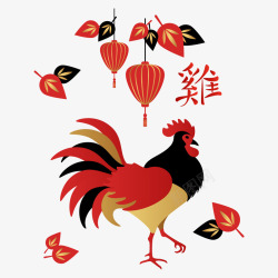鸡年新年春节喜庆素材