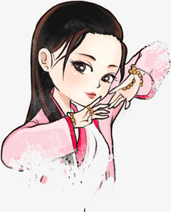 美女侠士素材