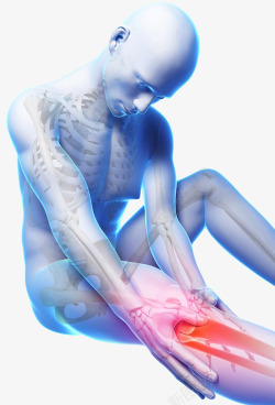 人体小腿跟腱关节发炎素材