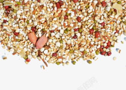 红豆设计从上方散落的丰收谷物高清图片