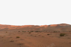 浩瀚沙漠全景图素材