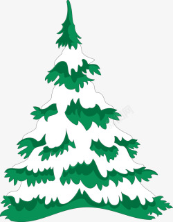黄山松圣诞松树矢量图高清图片