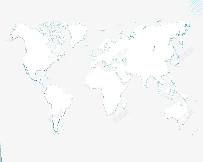 白色地图png免抠素材_88icon https://88icon.com 七大洲地图 世界地图 矢量地图
