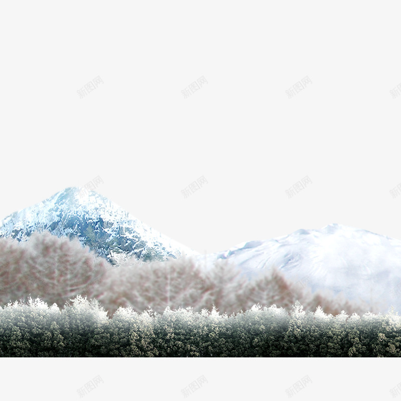 雪山psd免抠素材_88icon https://88icon.com 山峰 背景 雪山 高峰