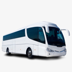 旅游巴士白色旅游大巴车豪华巴士高清图片