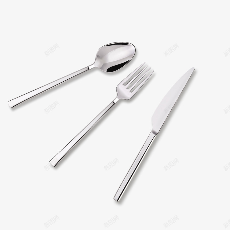西餐不锈钢餐具png免抠素材_88icon https://88icon.com 不锈钢 刀叉勺 西餐 餐具
