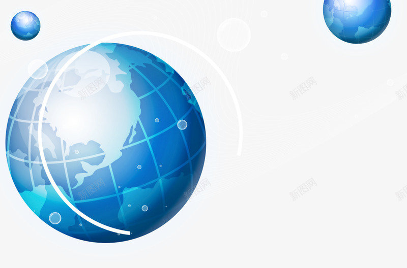 地球组合png免抠素材_88icon https://88icon.com 信息技术 商业科技 现代科技 科技发展 蓝色地球 金融科技