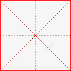 红色格纹红色单个米字格高清图片