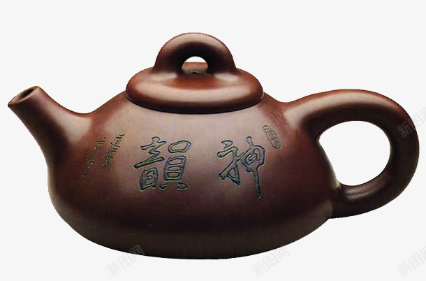 神韵小茶壶png免抠素材_88icon https://88icon.com 产品实物 烧制品 紫砂壶 茶艺