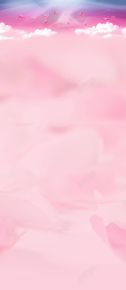 化妆品花瓣粉色浪漫背景高清图片