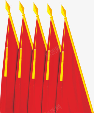 瓷文化党旗元素图标图标