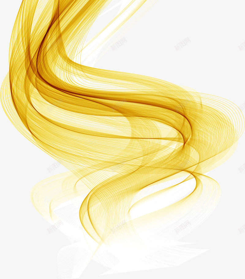 金色闪耀曲线png免抠素材_88icon https://88icon.com 图案 曲线 曲线图案 梦幻 纹理 线条 装饰图案 金色 闪耀