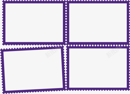 紫色波纹相框png免抠素材_88icon https://88icon.com 波纹相框 相框 紫色相框 紫色边框 装饰边框 边框