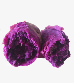 紫色地瓜紫色地瓜剥开的高清图片
