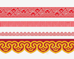 中国风图案祥云边框花纹喜庆装饰素材