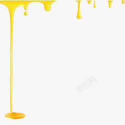 黄色蜂蜜滴下的蜂蜜高清图片