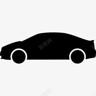 汽车轮廓个人汽车侧面轮廓图标图标