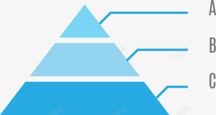 管道信息图表PPT金字塔图标图标