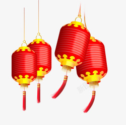 红灯笼喜庆春节过年素材
