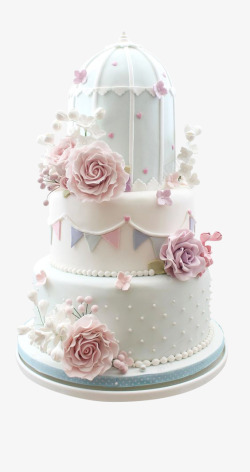 珍珠素材牡丹花蛋糕高清图片