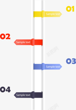 商务信息图表彩色目录数字信息高清图片