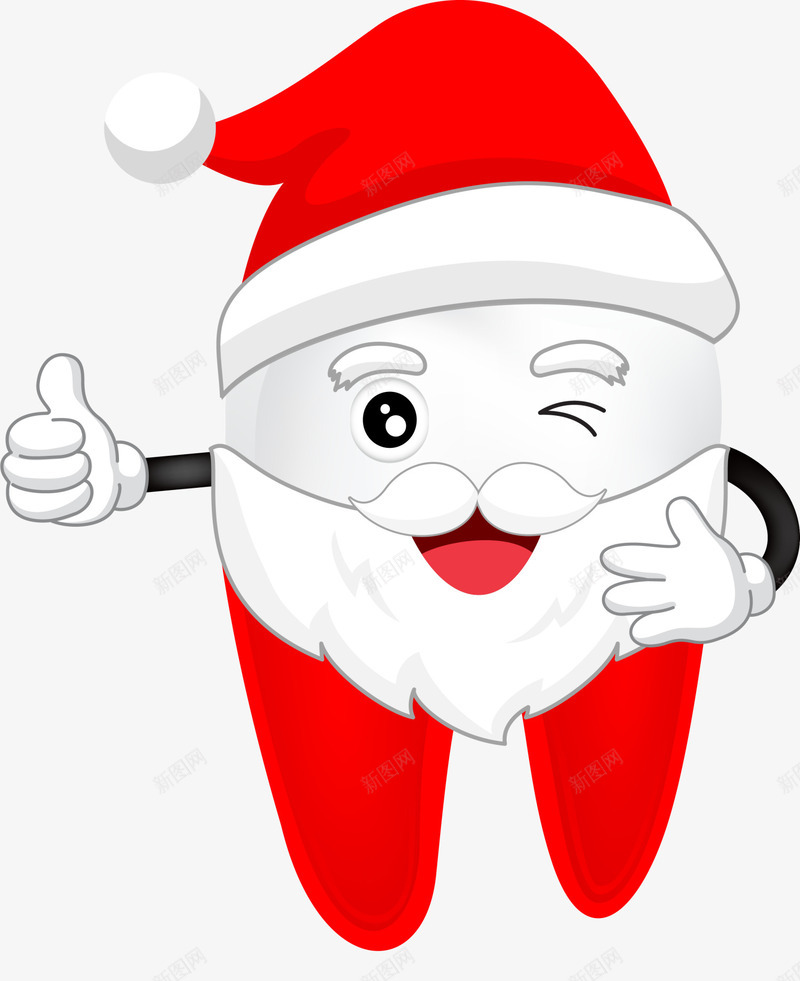 黄色圣诞老人牙齿png免抠素材_88icon https://88icon.com Christmas Merry 圣诞快乐 圣诞老人 圣诞节 牙齿 装饰图案