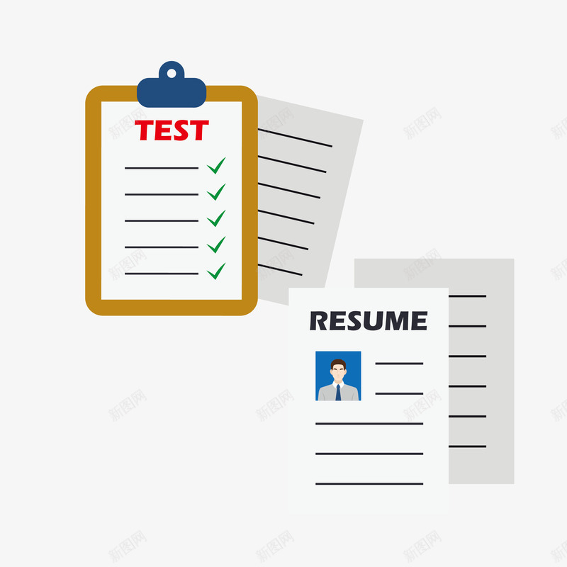 升职简历介绍表矢量图eps免抠素材_88icon https://88icon.com 实习 测试 海报 矢量源文件素材 细明 矢量图