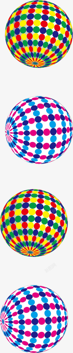 立体球体有空间感的立体球矢量图素材