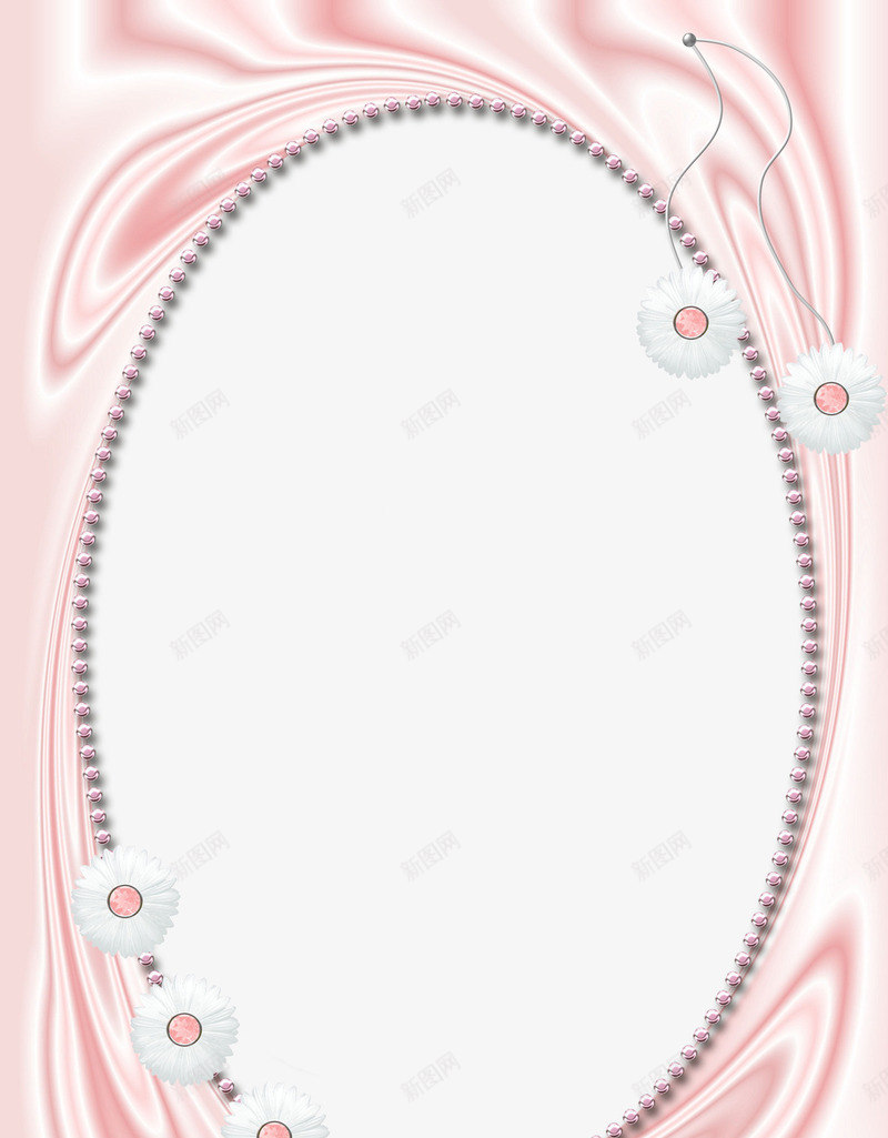 粉色纹理相框png免抠素材_88icon https://88icon.com 白色小花 相框素材 相框边框图片素材 粉色纹理背景素材 装饰素材