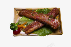 芝麻黑椒猪排餐饮美食美味素材