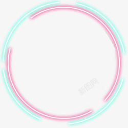 透明圆圈效果荧光圆圈效果高清图片