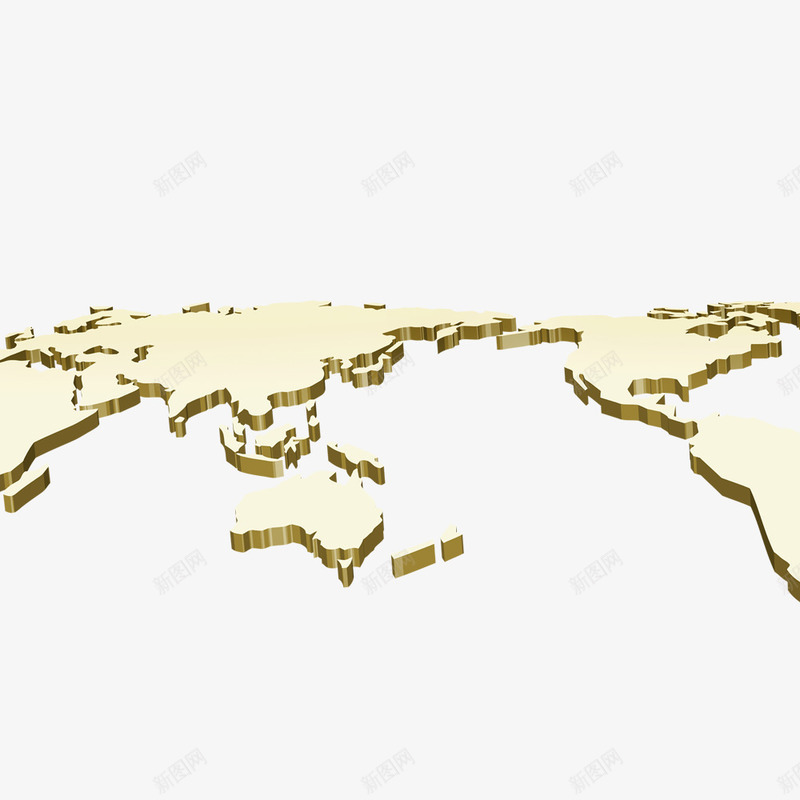 立体地图png免抠素材_88icon https://88icon.com 世界地图 地图 立体地图 金色地图