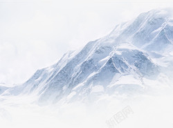雪山标贴元素山峰高清图片