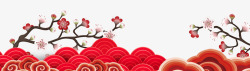 喜迎新年庆祝新春banner喜迎新春新年大吉高清图片