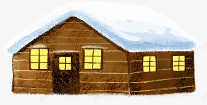 创意合成小房子合成雪天png免抠素材_88icon https://88icon.com 创意 合成 房子 雪天