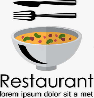 饭店标志饭店元素西餐元素图标图标