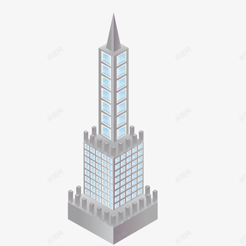 摩天大楼矢量图ai免抠素材_88icon https://88icon.com 商务大楼 建筑 房子 矢量房子 高楼 矢量图