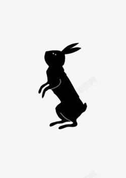 兔子形状剪影兔子高清图片