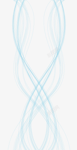 蓝色青花瓷装饰图案科技线条矢量图高清图片