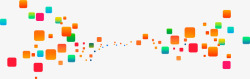 缤纷漂浮正方体素材