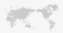 世界地图线条图素材