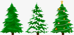 圣诞小树圣诞绿色小树高清图片