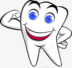 展示肌肉的牙牙素材