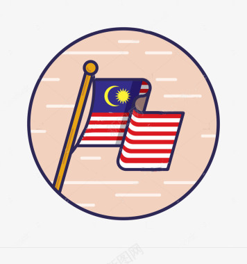 卡通国旗图标图标