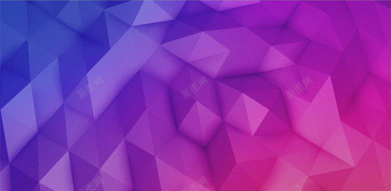 紫粉色渐变几何形状海报背景